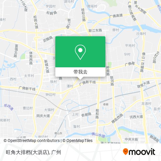 旺角大排档(大沥店)地图