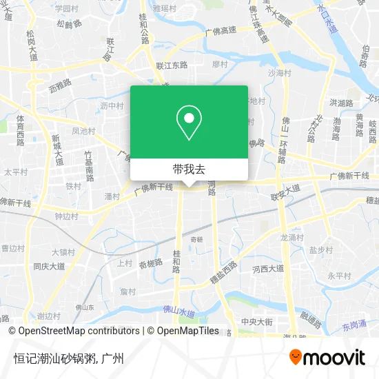 恒记潮汕砂锅粥地图