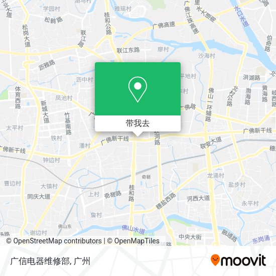广信电器维修部地图