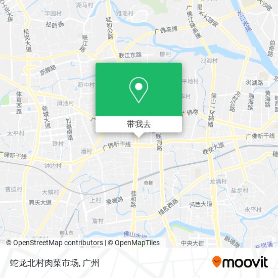 蛇龙北村肉菜市场地图