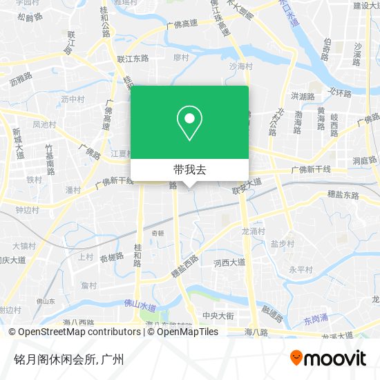 铭月阁休闲会所地图