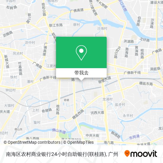 南海区农村商业银行24小时自助银行(联桂路)地图