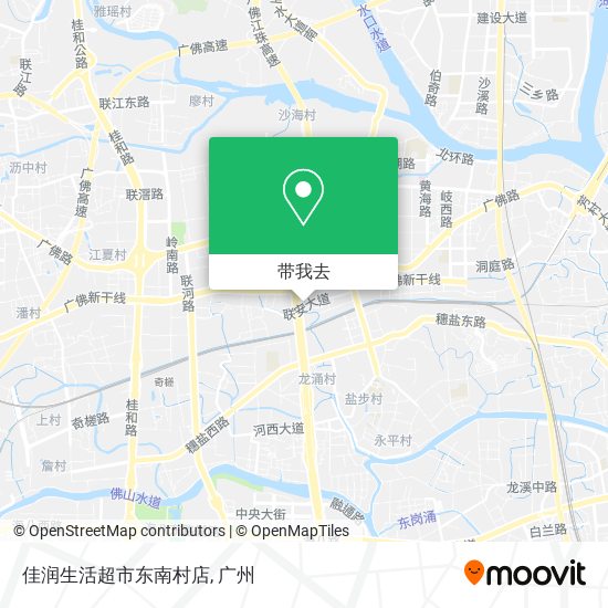 佳润生活超市东南村店地图