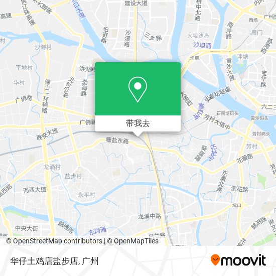 华仔土鸡店盐步店地图