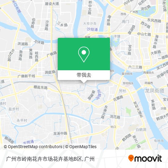 广州市岭南花卉市场花卉基地B区地图
