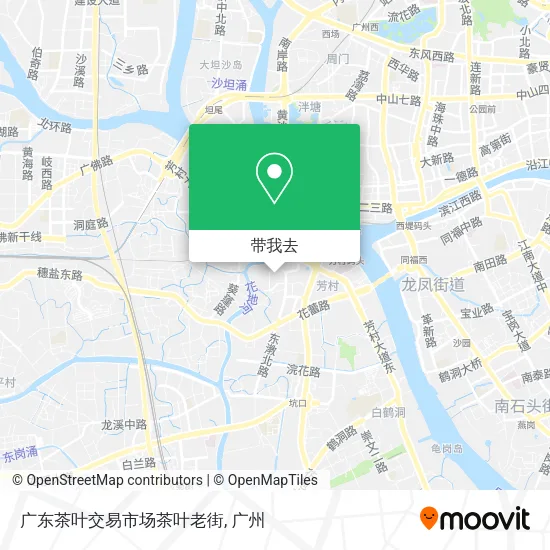 广东茶叶交易市场茶叶老街地图
