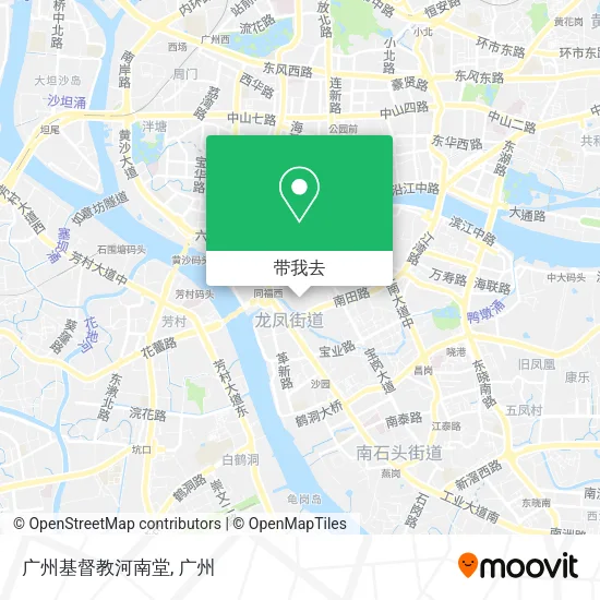 广州基督教河南堂地图