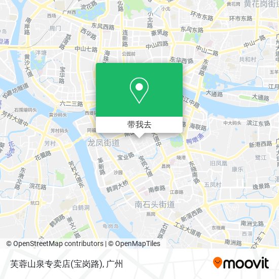 芙蓉山泉专卖店(宝岗路)地图