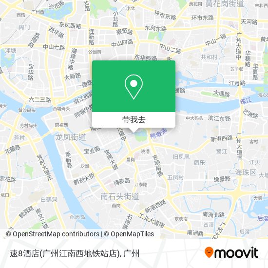 速8酒店(广州江南西地铁站店)地图