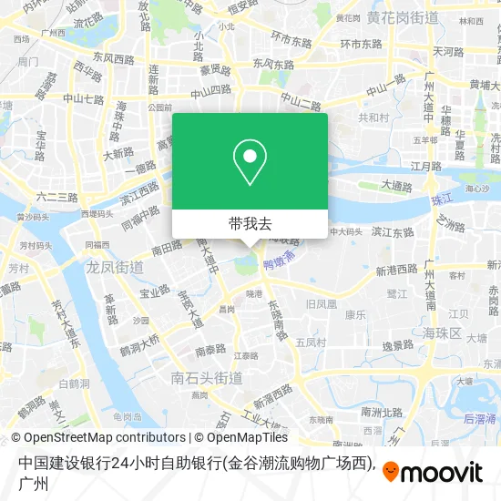 中国建设银行24小时自助银行(金谷潮流购物广场西)地图