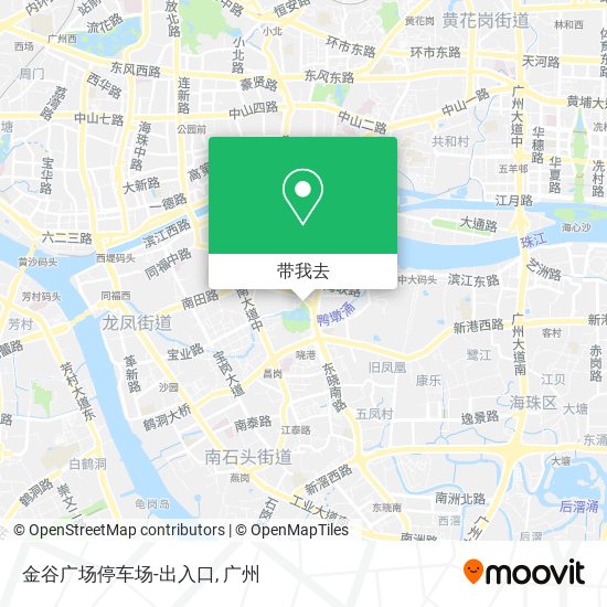 金谷广场停车场-出入口地图