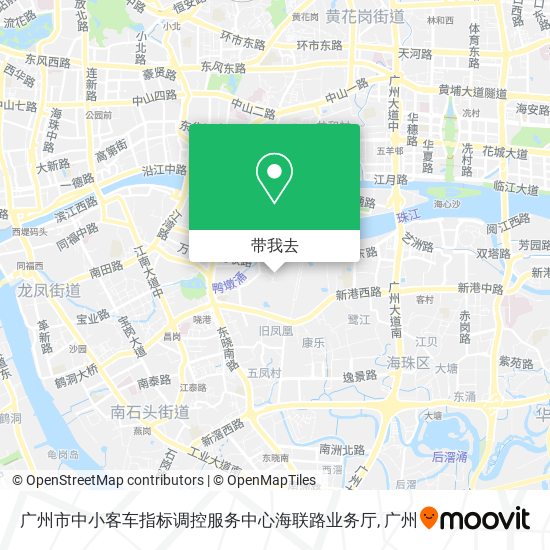 广州市中小客车指标调控服务中心海联路业务厅地图