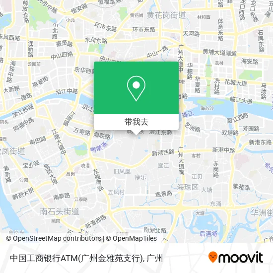 中国工商银行ATM(广州金雅苑支行)地图