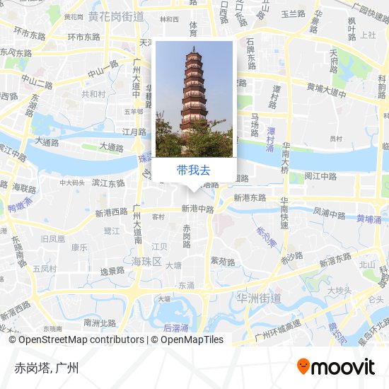 赤岗塔地图