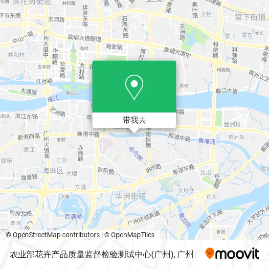 农业部花卉产品质量监督检验测试中心(广州)地图