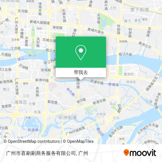 广州市喜刷刷商务服务有限公司地图