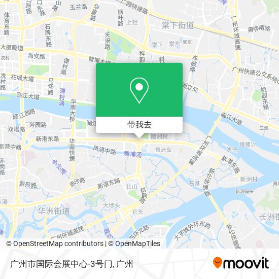 广州市国际会展中心-3号门地图