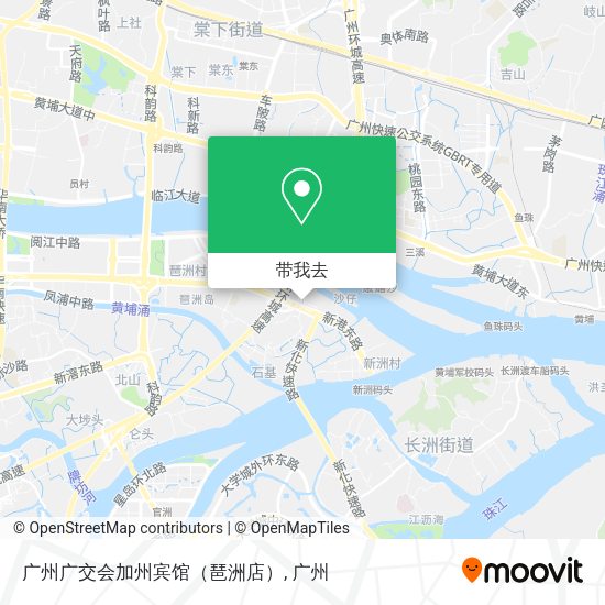 广州广交会加州宾馆（琶洲店）地图