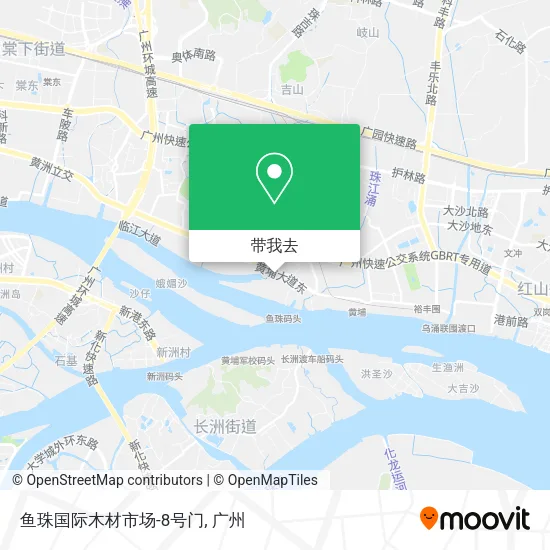 鱼珠国际木材市场-8号门地图