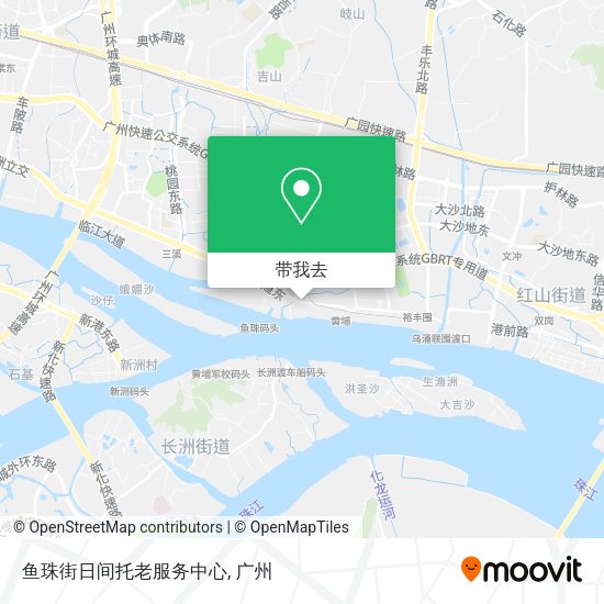 鱼珠街日间托老服务中心地图