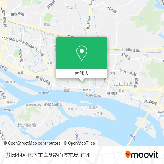 荔园小区-地下车库及路面停车场地图