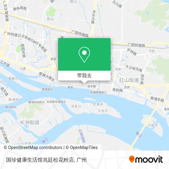 国珍健康生活馆兆廷松花粉店地图