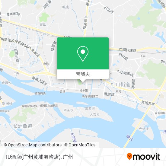 IU酒店(广州黄埔港湾店)地图