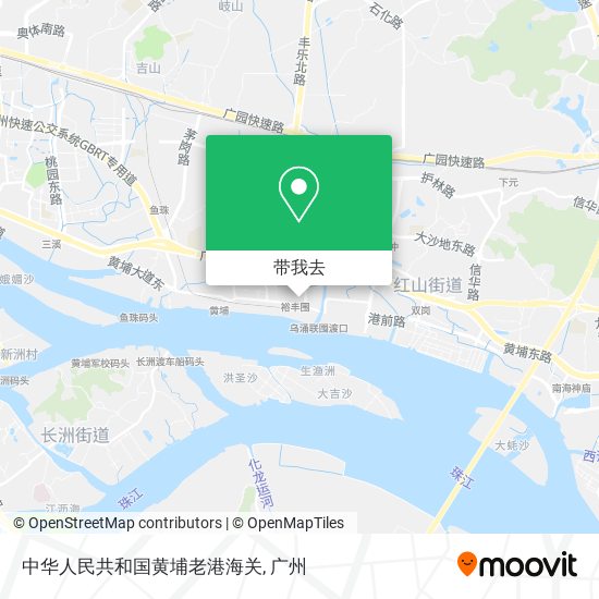 中华人民共和国黄埔老港海关地图