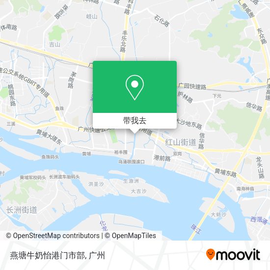 燕塘牛奶怡港门市部地图