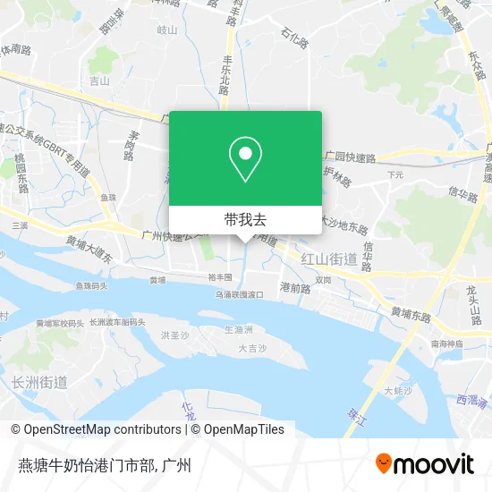 燕塘牛奶怡港门市部地图