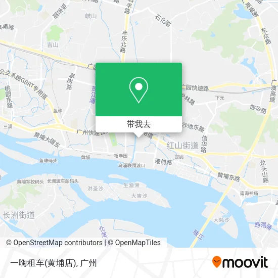 一嗨租车(黄埔店)地图