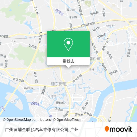 广州黄埔金联鹏汽车维修有限公司地图