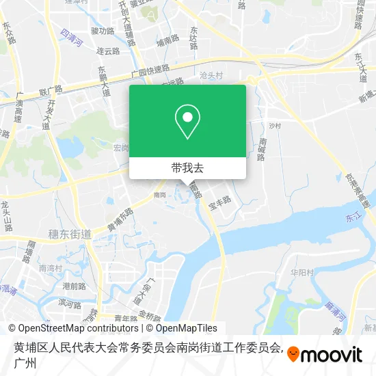 黄埔区人民代表大会常务委员会南岗街道工作委员会地图