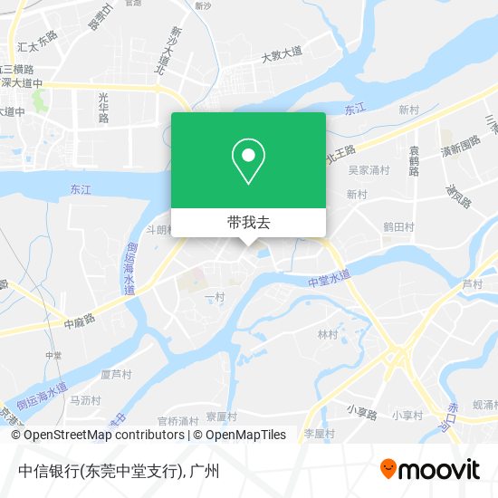 中信银行(东莞中堂支行)地图