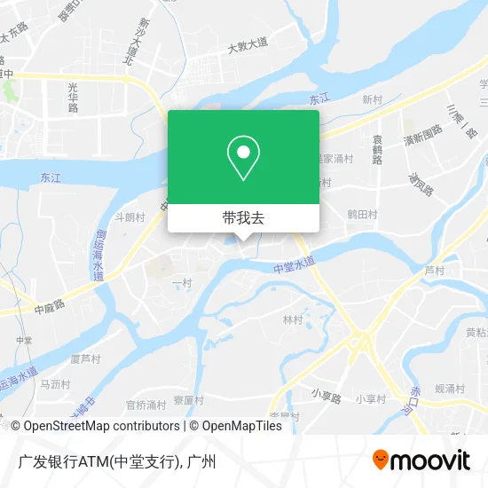 广发银行ATM(中堂支行)地图