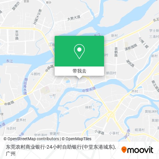 东莞农村商业银行-24小时自助银行(中堂东港城东)地图