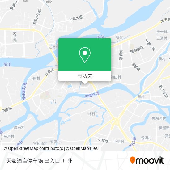 天豪酒店停车场-出入口地图