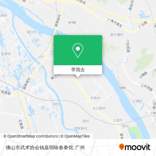 佛山市武术协会钱嘉明咏春拳馆地图