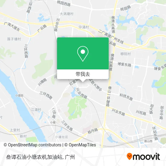 叁谭石油小塘农机加油站地图