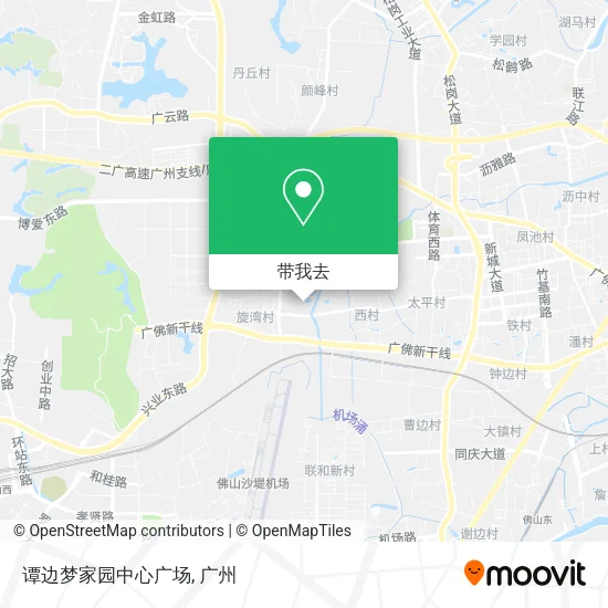 谭边梦家园中心广场地图