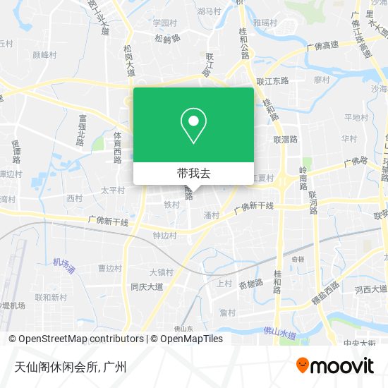 天仙阁休闲会所地图