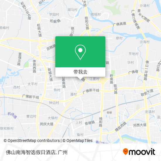 佛山南海智选假日酒店地图