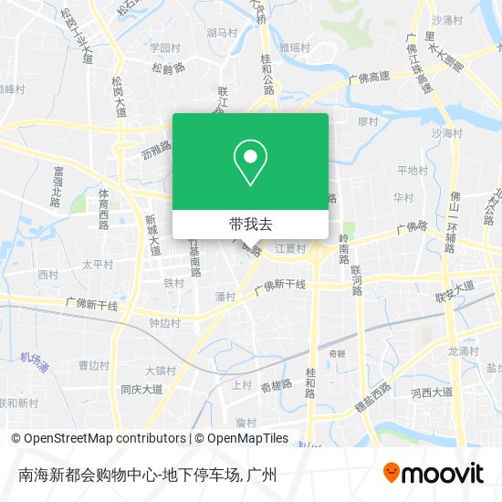 南海新都会购物中心-地下停车场地图