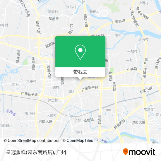 皇冠蛋糕(园东南路店)地图