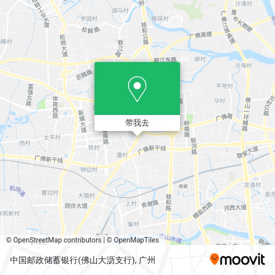 中国邮政储蓄银行(佛山大沥支行)地图