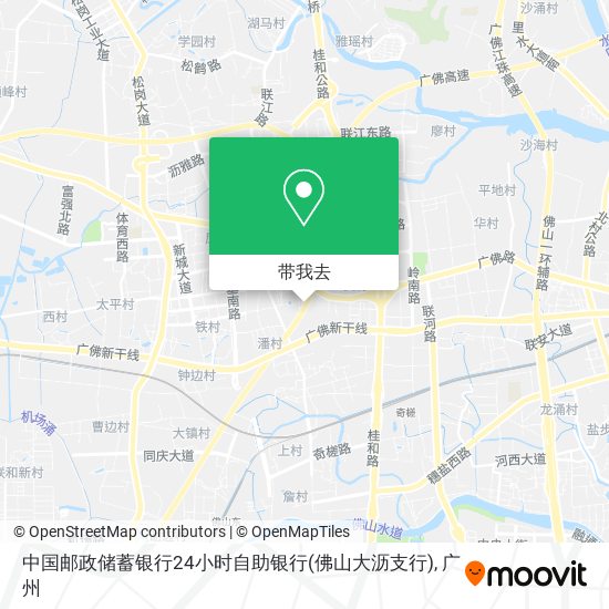 中国邮政储蓄银行24小时自助银行(佛山大沥支行)地图