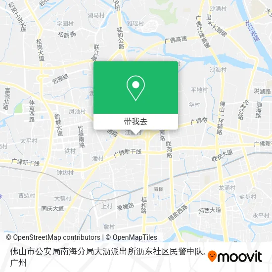 佛山市公安局南海分局大沥派出所沥东社区民警中队地图