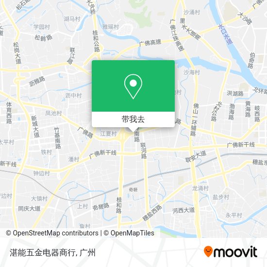 湛能五金电器商行地图