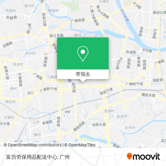 富历劳保用品配送中心地图