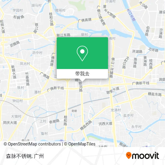 森脉不锈钢地图